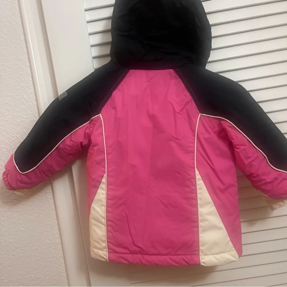 The Children's Place Pink and Cream winter snow 3 in 1 jacket